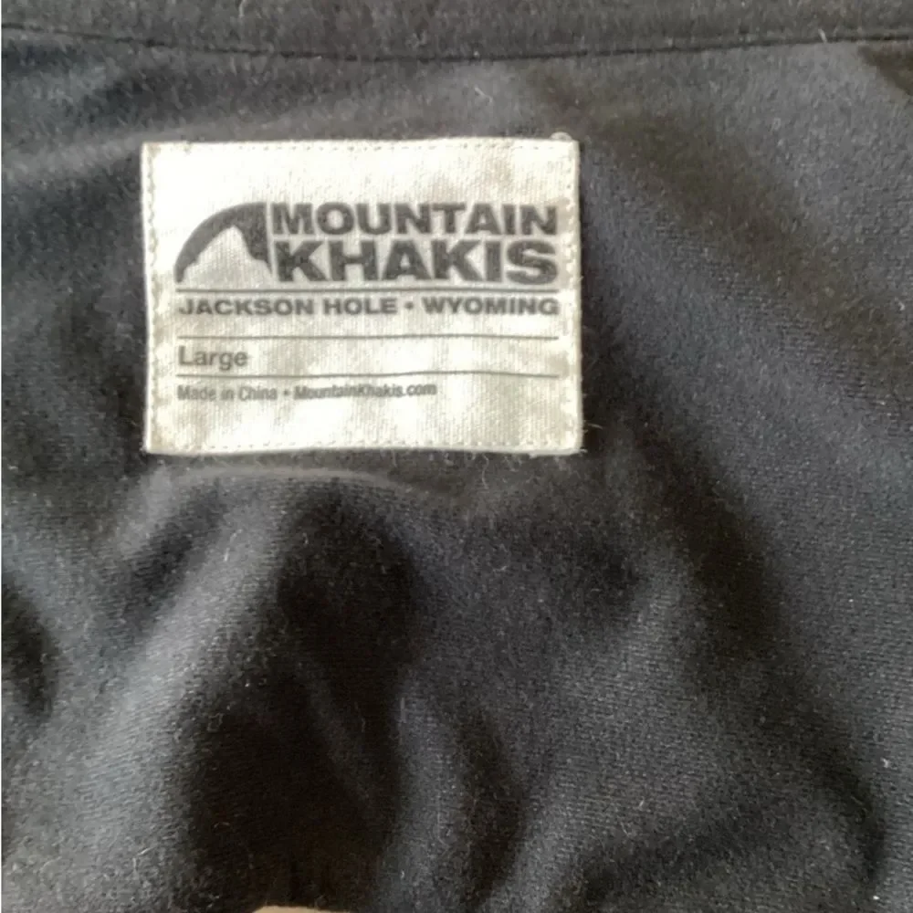 Mountain Khakis Sweater Jacket Men’s Size Large Color Tan Full Zip Pockets - Picture 3 of 10